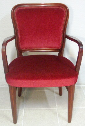 Mahogany armchair, 1950's.